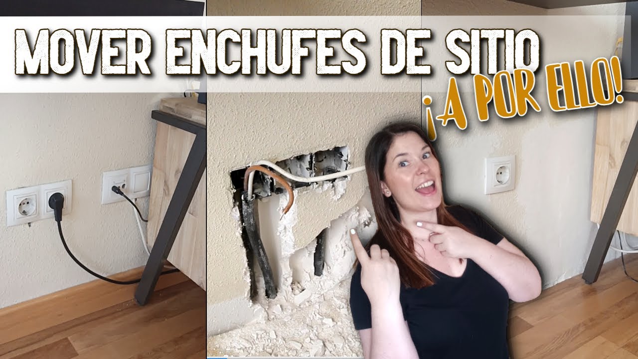 MOVER unos ENCHUFES de sitio en la PARED - ¿TE ATREVES? - DIY -  👩‍🔧BRICOPOWER 🧰✨