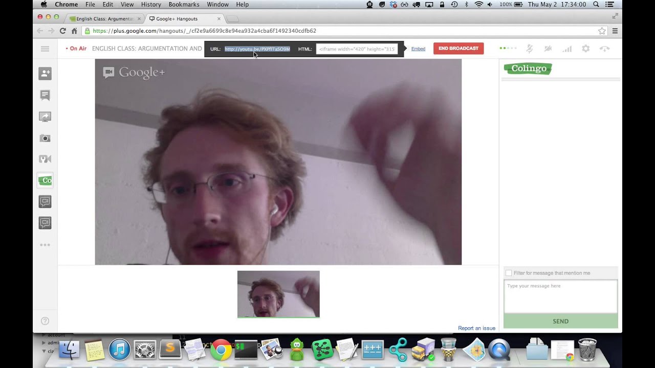 How to create a hangout on air