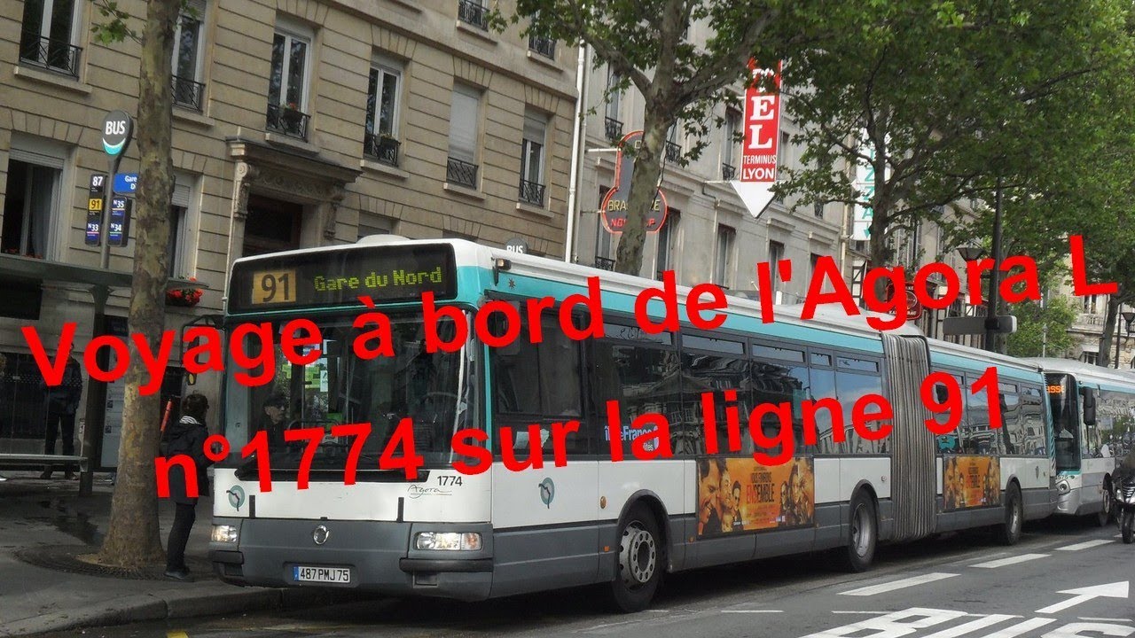 A bord du... | Irisbus/Renault Agora L n°1774 - RATP Ligne 91