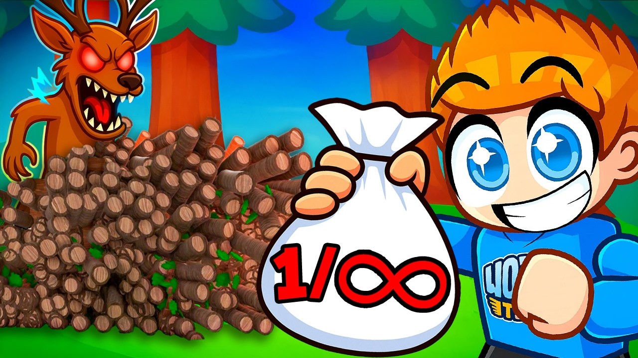 OSZUKUJE ZAKAZANYMI RZECZAMI ❌ aby PRZETRWAĆ 100 NOCY 🌙 w LESIE w Roblox!