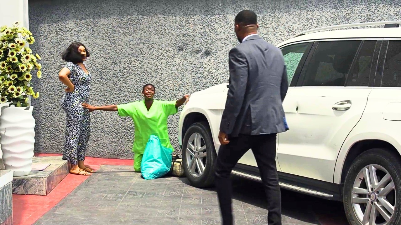 He was shocked to see how his wife beat up D maid so he dumped her &married D maid| Nigerian Movie