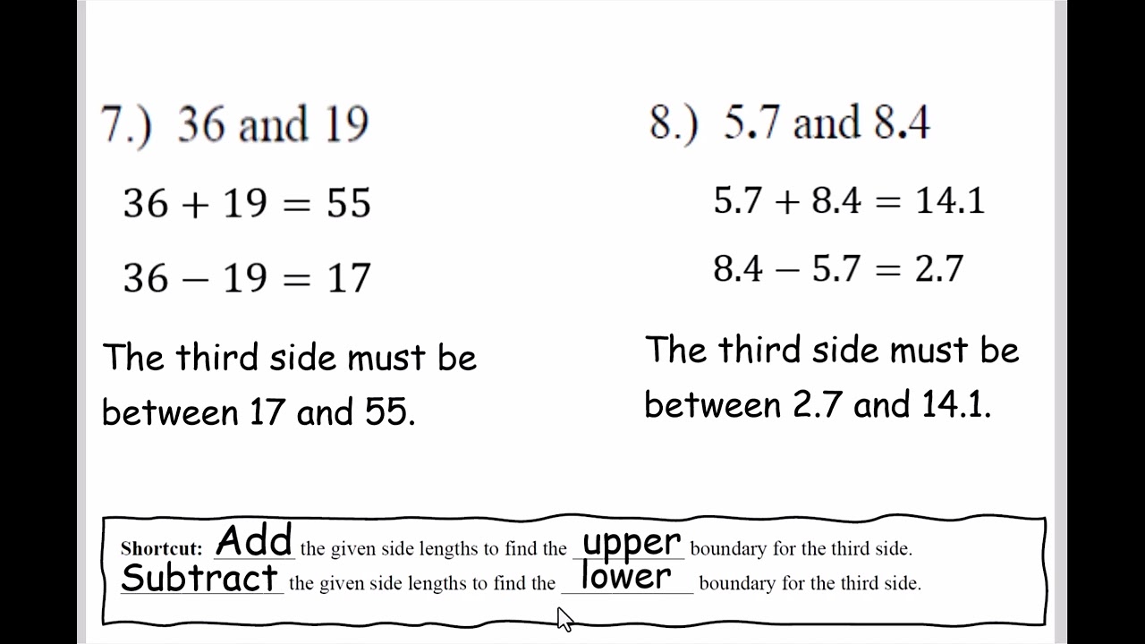 Triangle Inequality Theorem