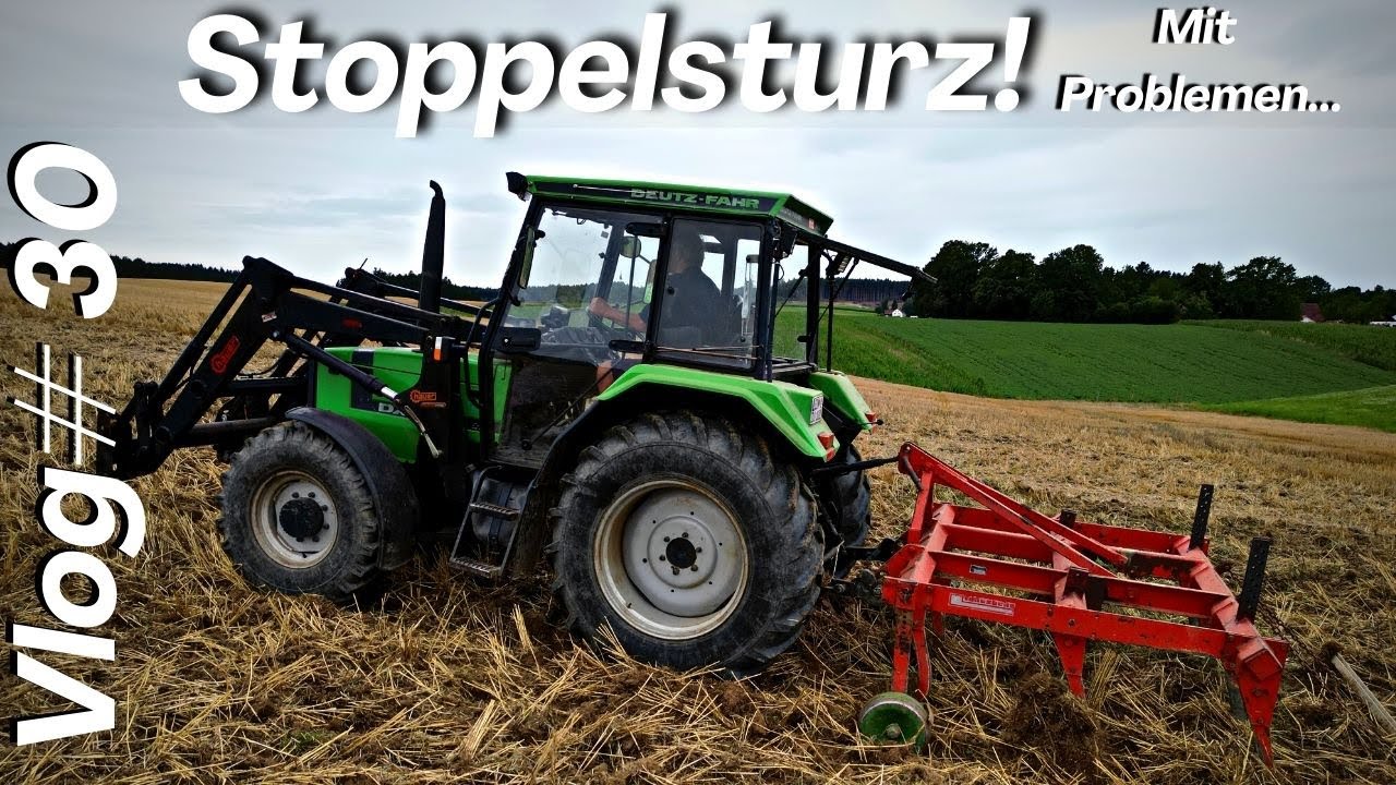 Es geht Los! Stoppelsturz und Probleme - Grubbern mit Deutz DX 3.60 Vlog#30