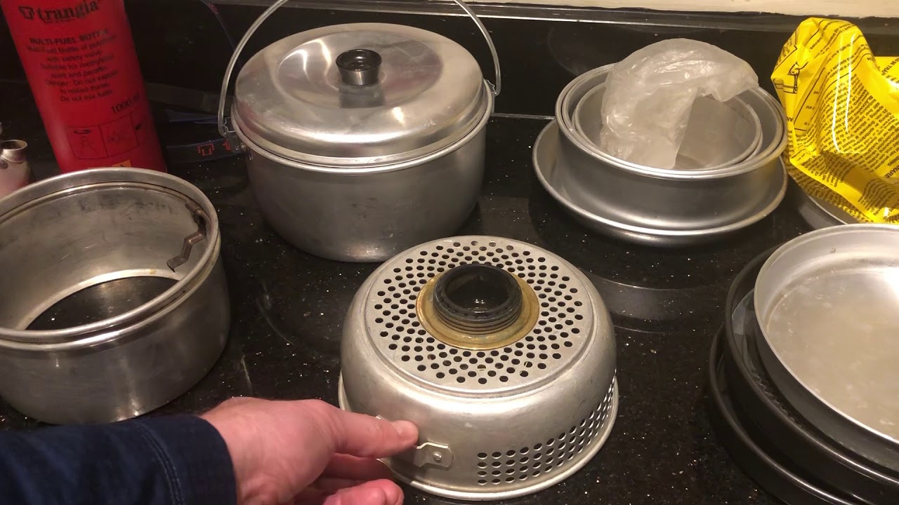 Trangia winter attachment with the billy pot