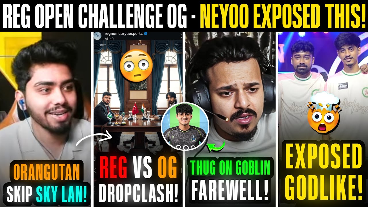 BIG! OG Skip Sky Lan😱REG Open Challenge OG😡AKOP Reply🦧Shadow, Neyoo Esposed This😬Thug Not Happy☹️