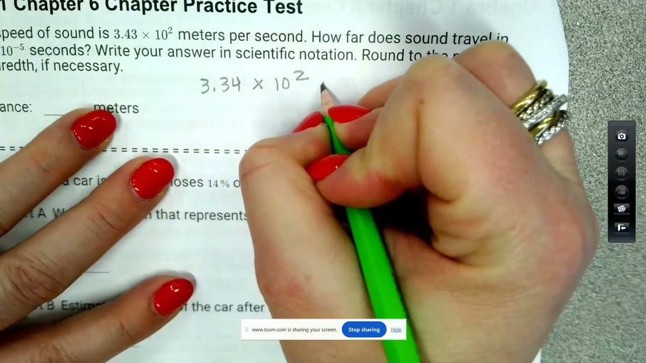 Algebra Chapter 6 Test Review