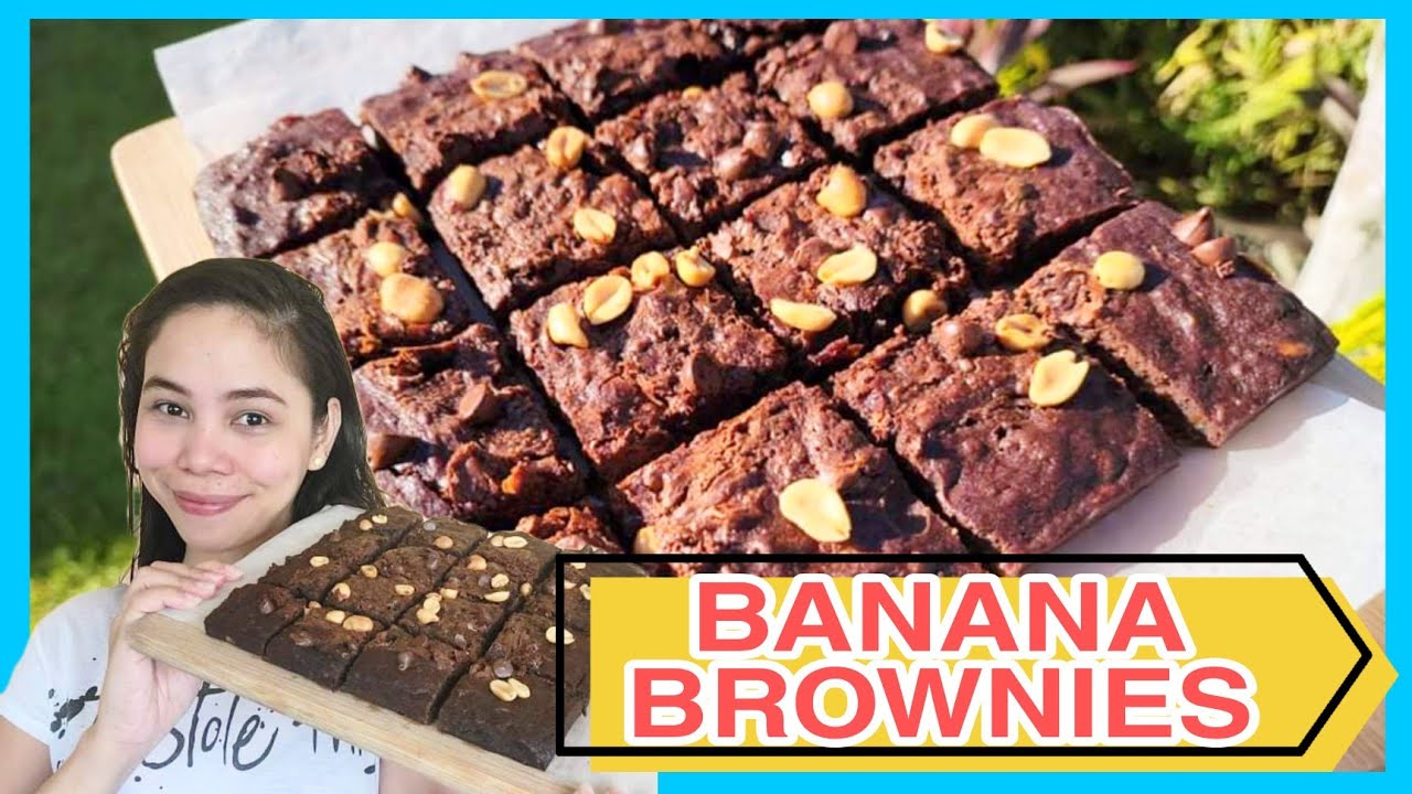BANANA BROWNIES WITH NUTELLA | JELASKAKANINATBP  #brownie #brownies #bananarecipe #nutella #choco