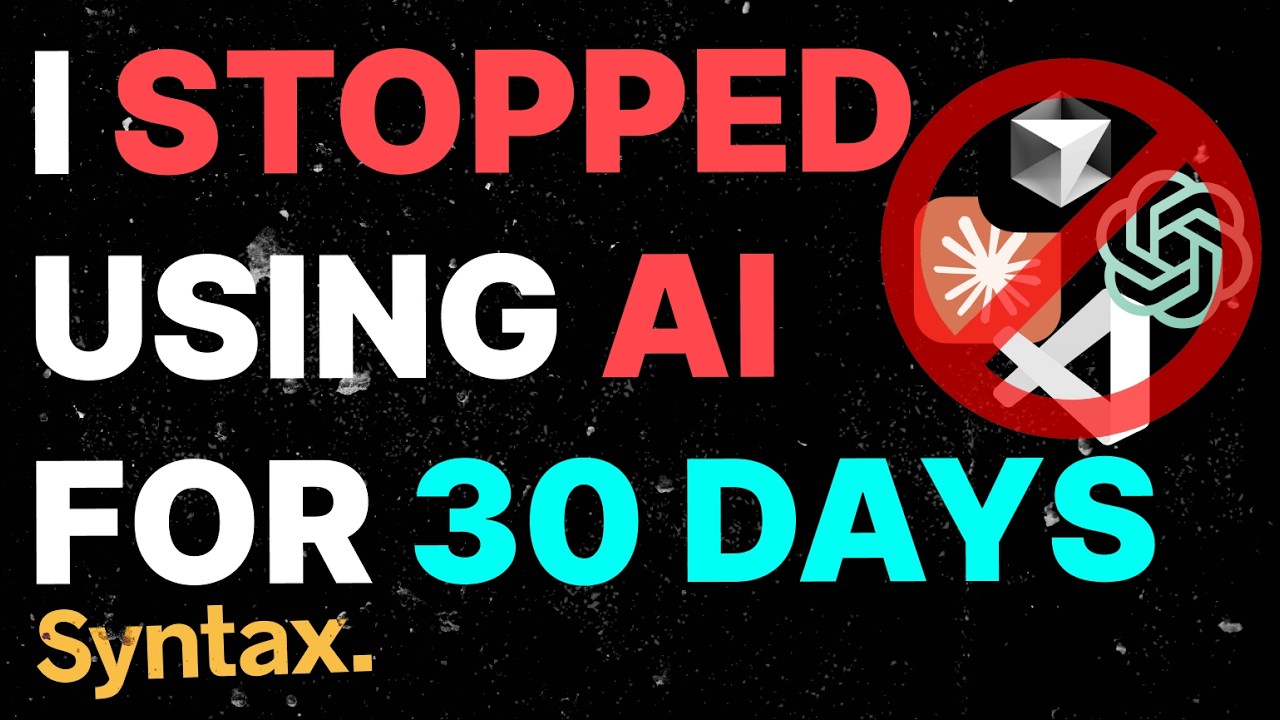 No AI Coding For 30 Days