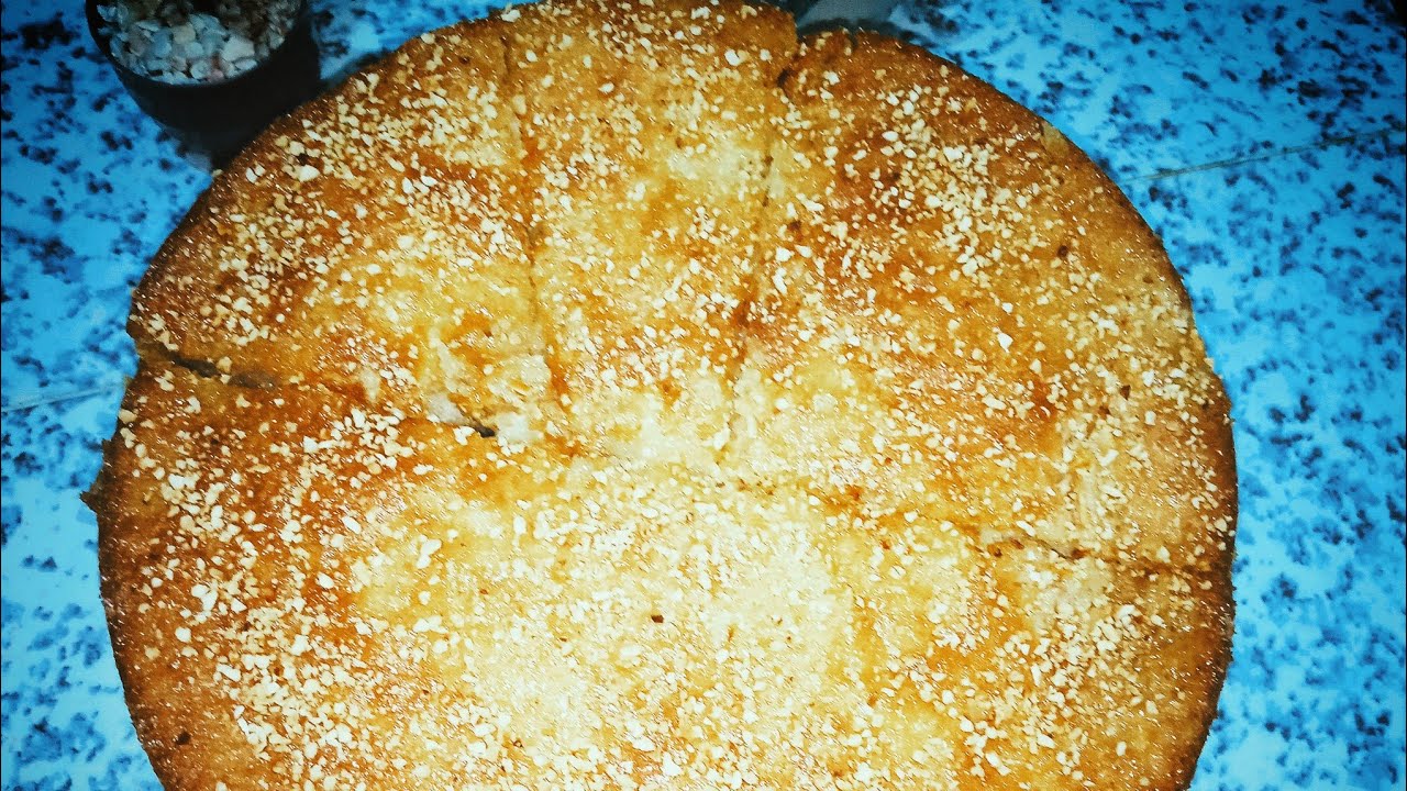 كيكة بالكريم باتسيير والتفاح اقتصادية وسهلة فالتحضير ومذاقها زوين ولذيذ 👌