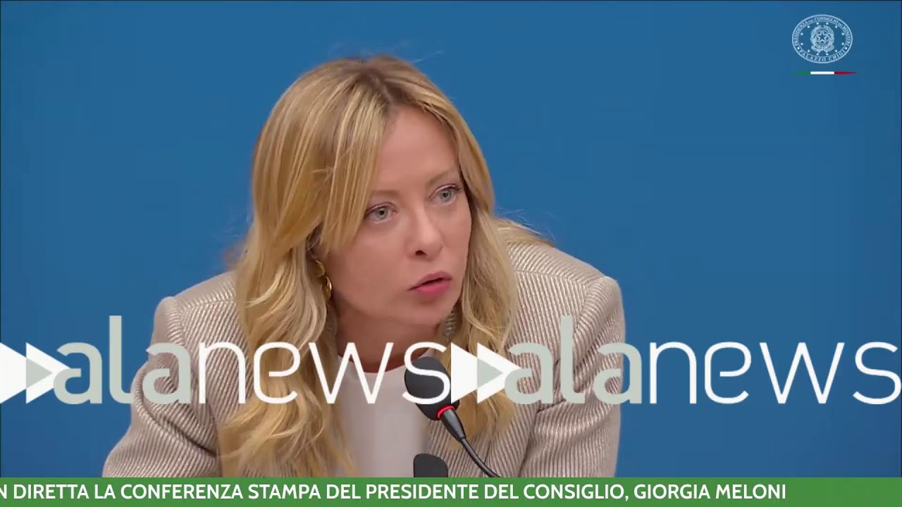 LIVE! La conferenza stampa del presidente del Consiglio, Giorgia Meloni