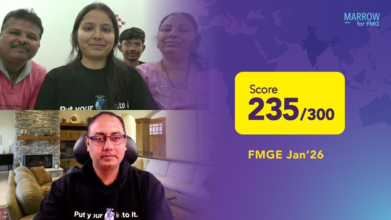 Dr Shah Charmi (Plan C), 235/300 in FMGE Jan’26, shares her preparation strategy with Dr Mukhmohit