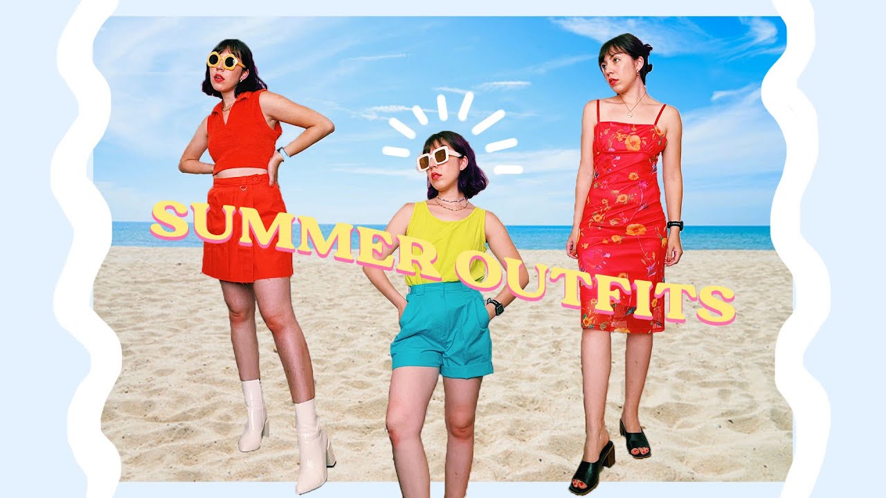 ☀️ What I'm Wearing This Summer ☀️ Trendy/Colorful Thrifted Summer Outfits 2021