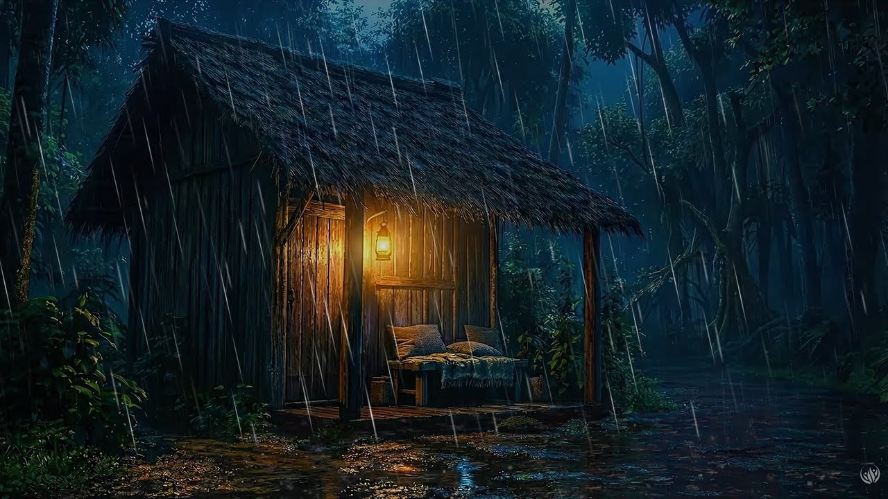 Rain Sounds for Sleeping and Thunder Sounds For Deep Sleep and Relaxing🌧️⛈️ | 2 Hours 4K