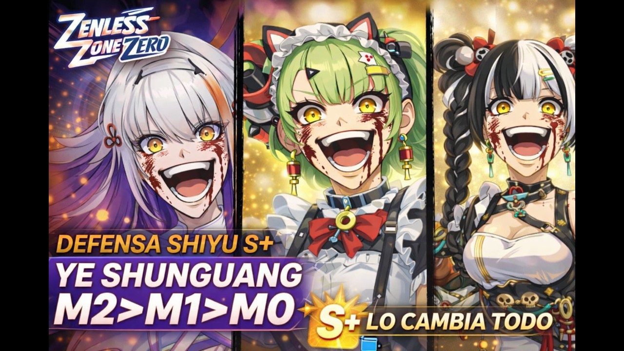 YE SHUNGUANG M2 es OTRO NIVEL en DEFENSA SHIYU S+ 🔥 ¿Merece la pena frente a M1 y M0? #zzz #zzzero