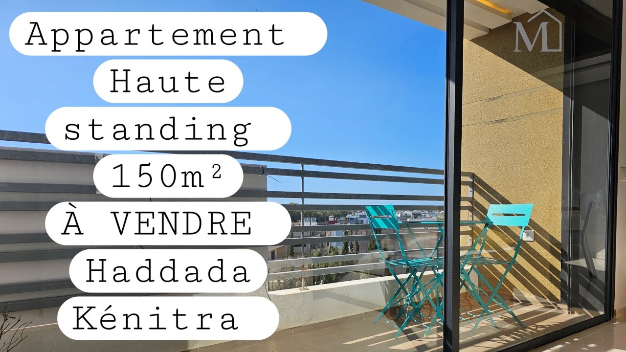 Jolie Appartement Haute Standing À Vendre à El haddada kénitra 150m²