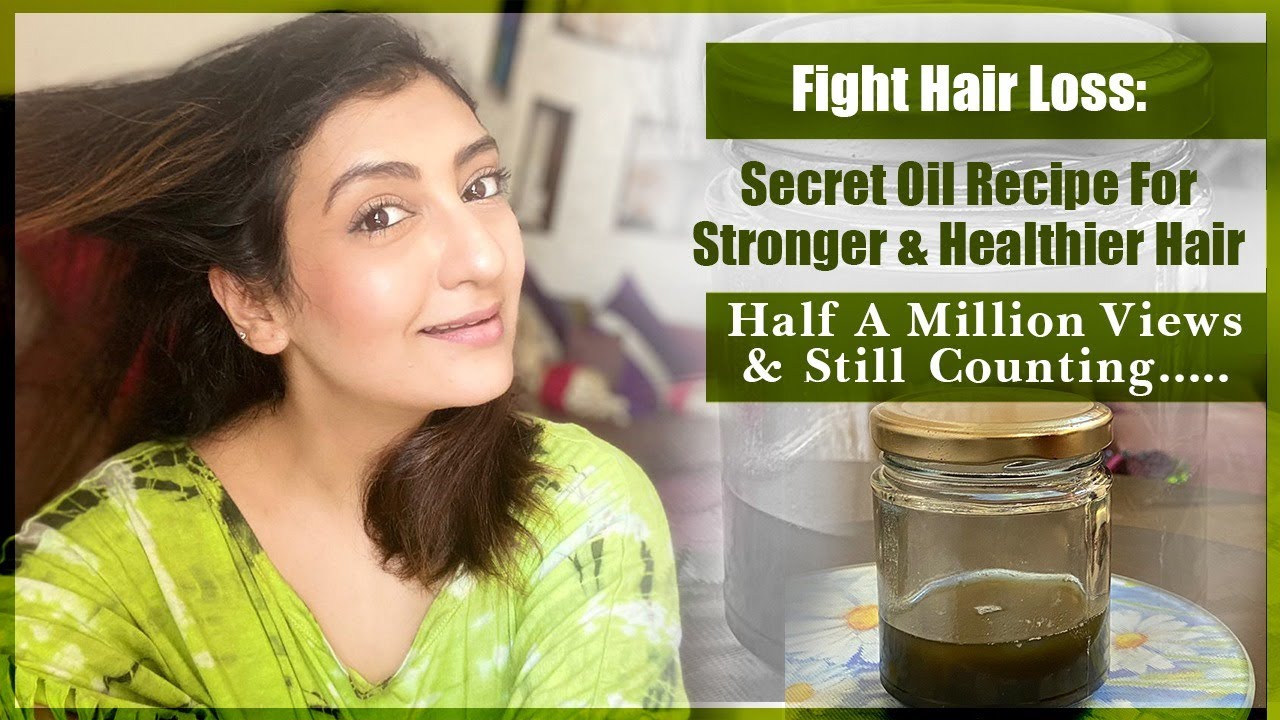 Fight Hair Loss: Secret Oil Recipe For Healthier & Stronger Hair l Home Made Hair Oil For Hair Fall