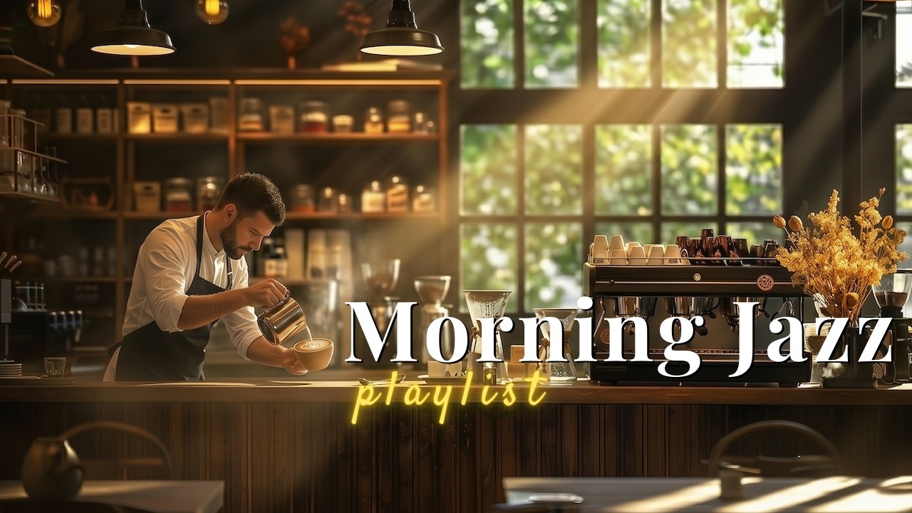 [2 Hours Playlist] Bright Morning Jazz for a Fresh Start ☀️ | Feel-Good Cafe Music