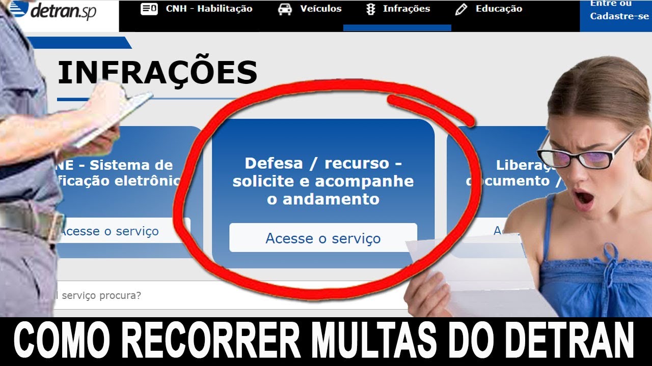 COMO RECORRER MULTA DO DETRAN - DEFESA DE MULTA DO DETRAN SP