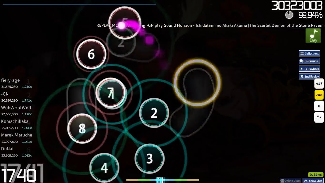 osu! - Sound Horizon - 石畳の緋き悪魔 [The Scarlet Demon of the Stone Pavements] +EZ 99.84% FC, #1