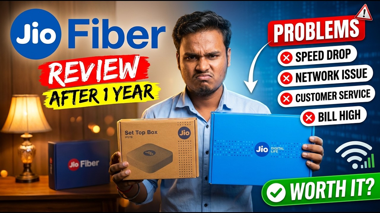 Jio Fiber Review After 1 Year of Use | Issues | JioHome 1 Month FREE Installation Plan | Speed Test