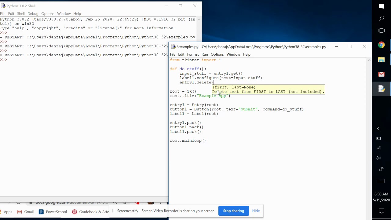 The .delete() Method | Python GUI Apps With Tkinter