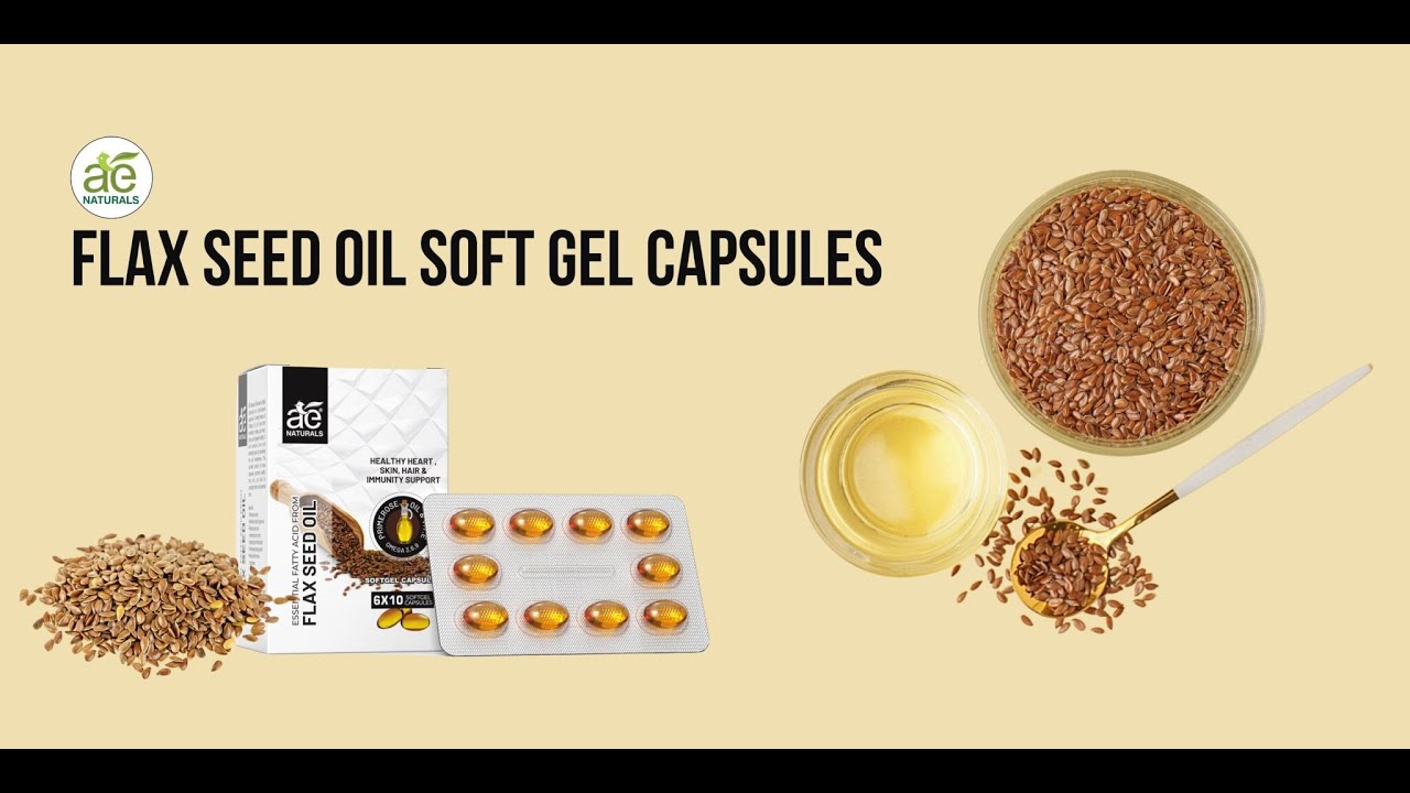 ||AE Naturals|| AE Naturals Flax Seed Oil Soft Gel Capsules