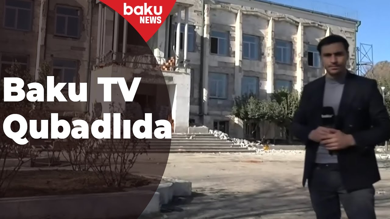 Ermənilərin dağıtdığı Qubadlı Rayon İcra Hakimiyyəti - Baku TV