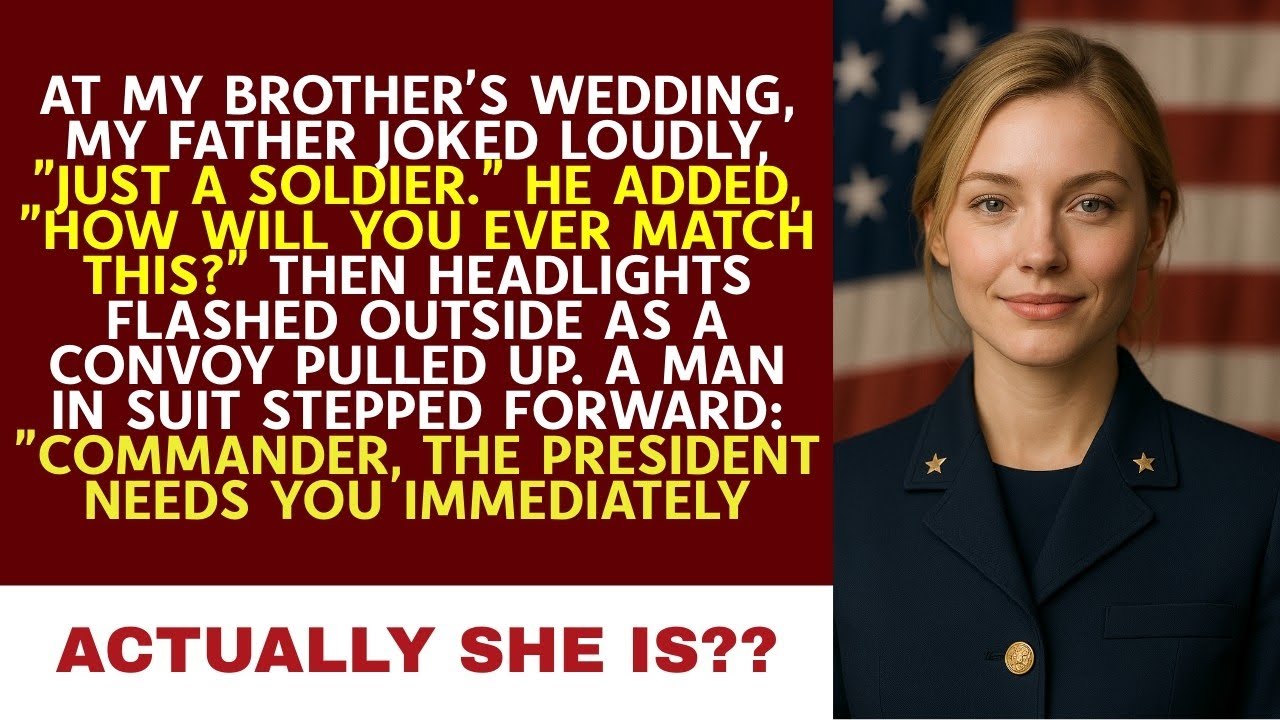 At My Brother’s Wedding, Dad Mocked Me—Then The President’s Convoy Stopped Outside for Me.