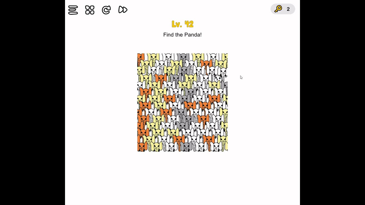 BRAIN OUT LEVEL 42 FIND THE PANDA