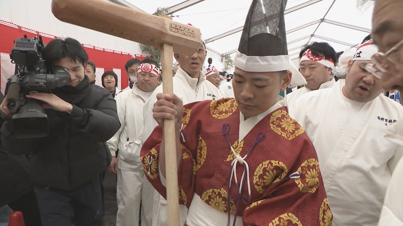 直径2.4メートル・重さ4トンの｢大鏡餅｣作り 米高騰の中「無駄に使うことのないように立派に奉納できれば」国府宮はだか祭の準備進む　愛知・稲沢市
