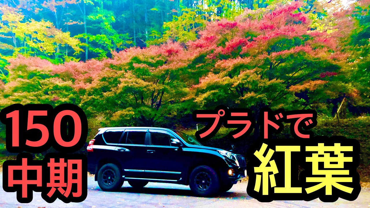 紅葉の峠をプラドで走ってみた【プラド】【150】【日塩もみじライン】