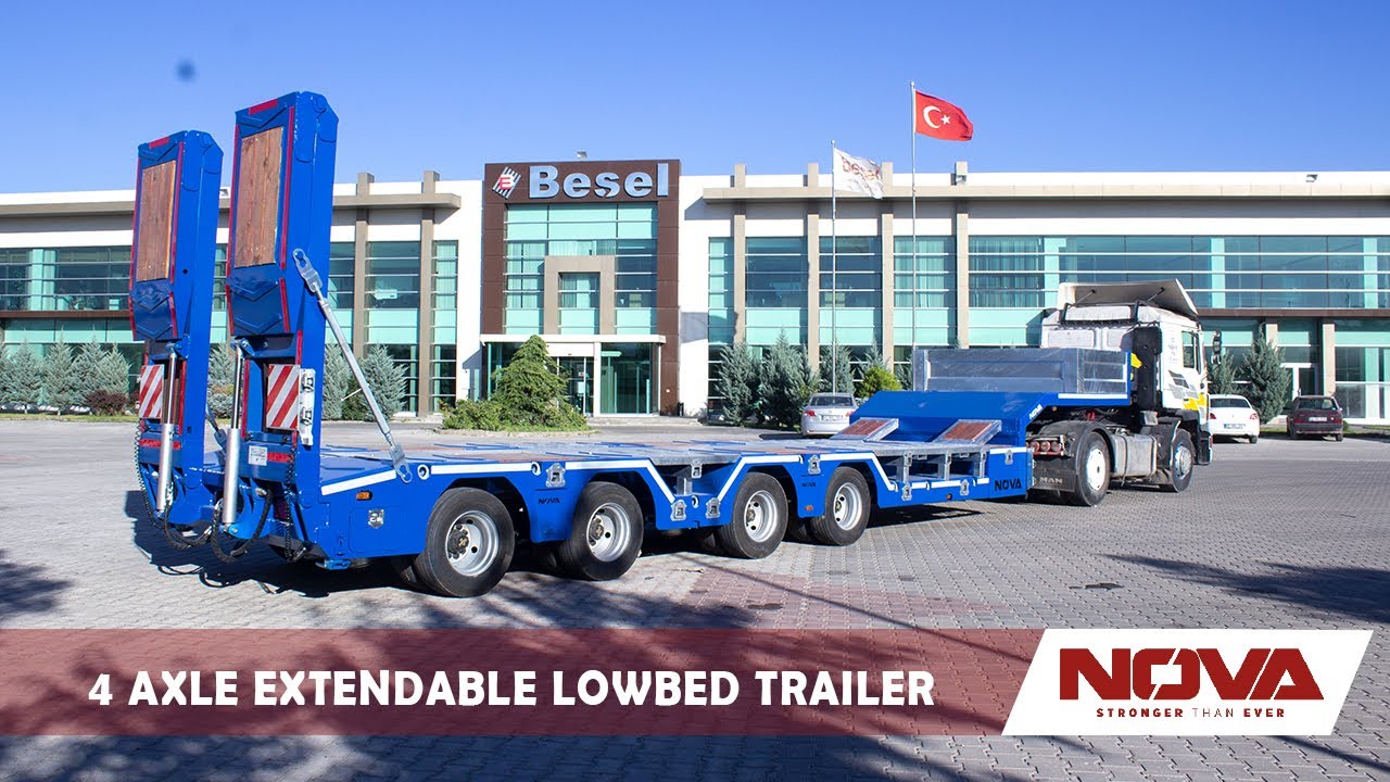 NEW NOVA 4 AXLE EXTENDABLE LOWBED TRAILER