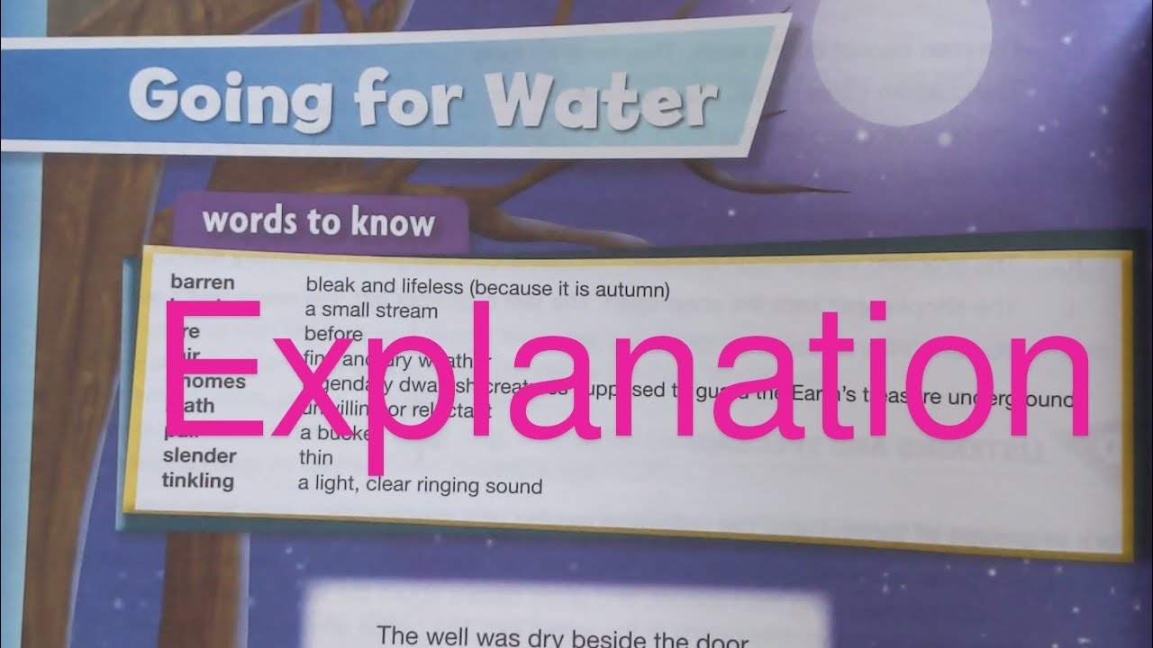 New Oxford Modern English Book 8| Poem: Going For Water | Explanation in English/Urdu in detail