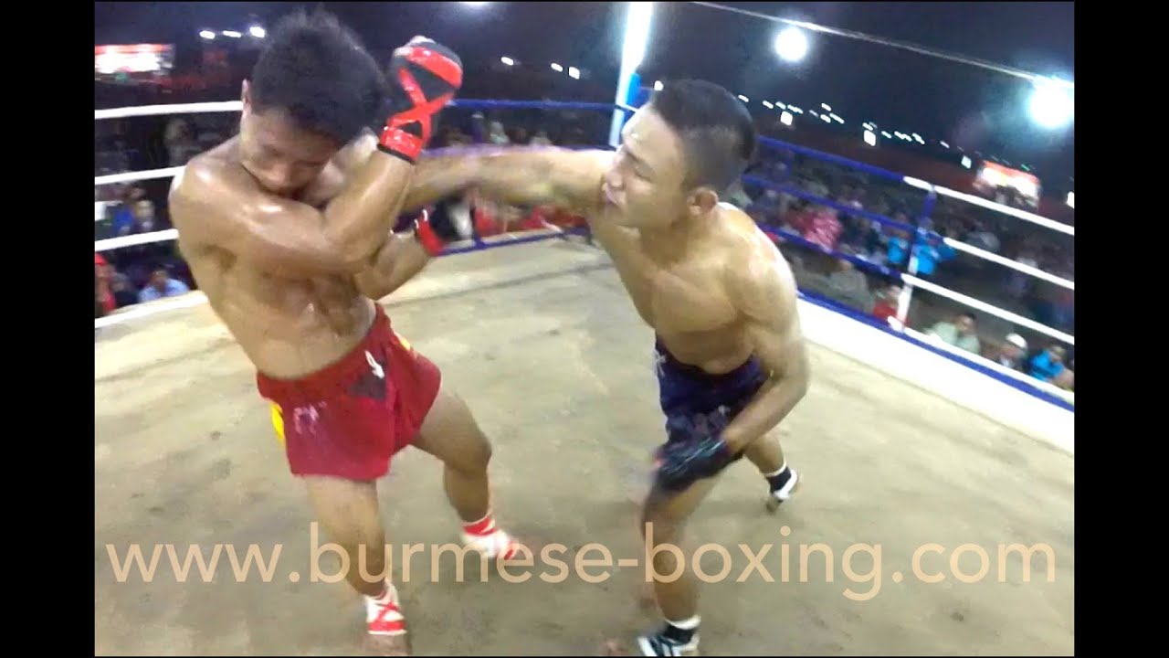 Lethwei Burmese Boxing [HD] - Spectacular GoPro Action View! - Saw Gaw Mu Doe vs. Phyan Thway (1)
