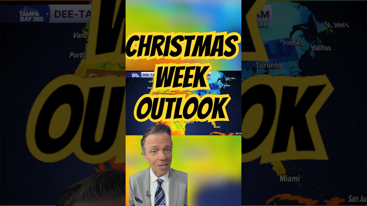 Looking ahead at the weather pattern across the U.S. for a Christmas week. #forecast #weather