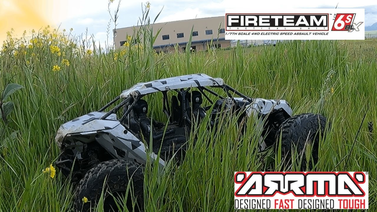 Тестовый запуск Arrma Fireteam с двигателем Spektrum 1250kv и штатным регулятором скорости