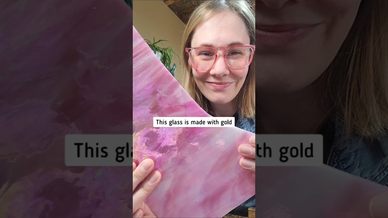 It's gold! I've had some crazy comments about pricing.. but stained glass is expensive! #glassart
