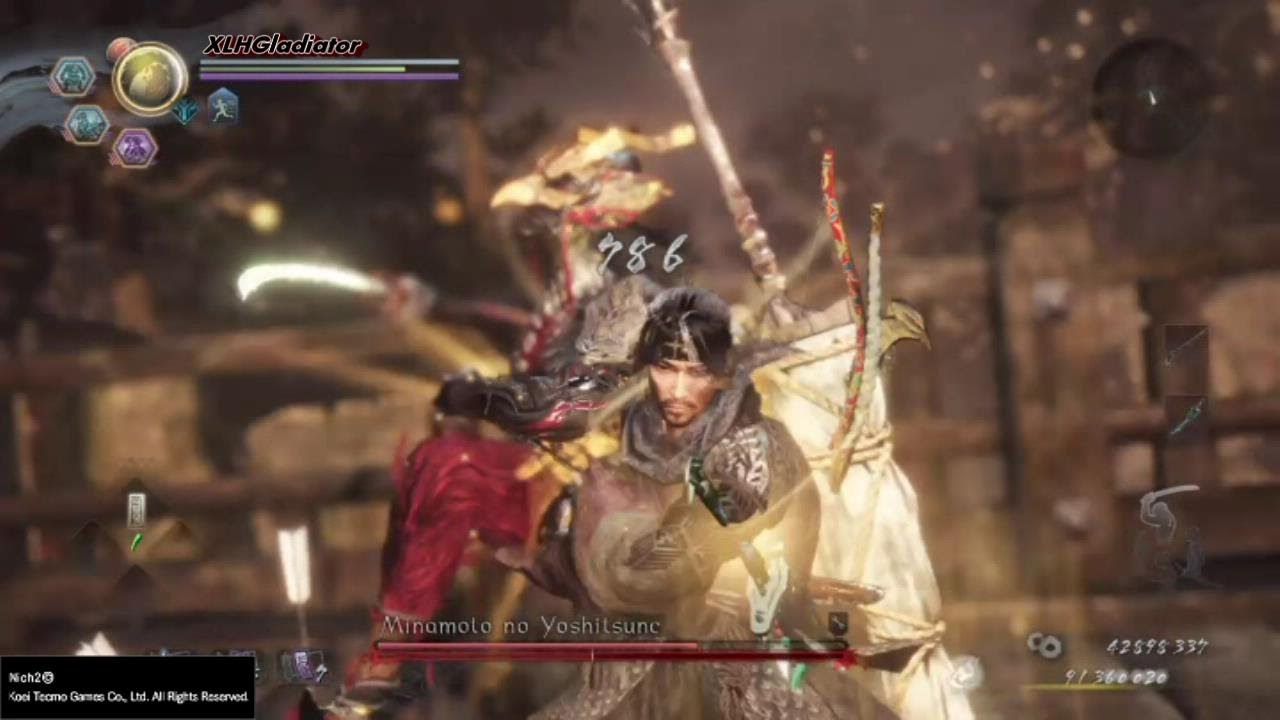 仁王 Nioh 2 Yoshitsune Boss Fight No Damage (DLC1)