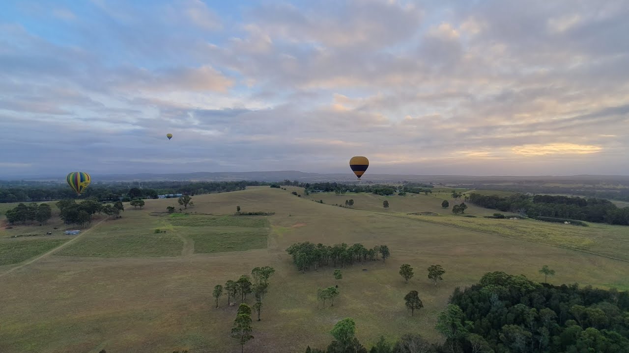 Ballooning up in the Hunter Valley.