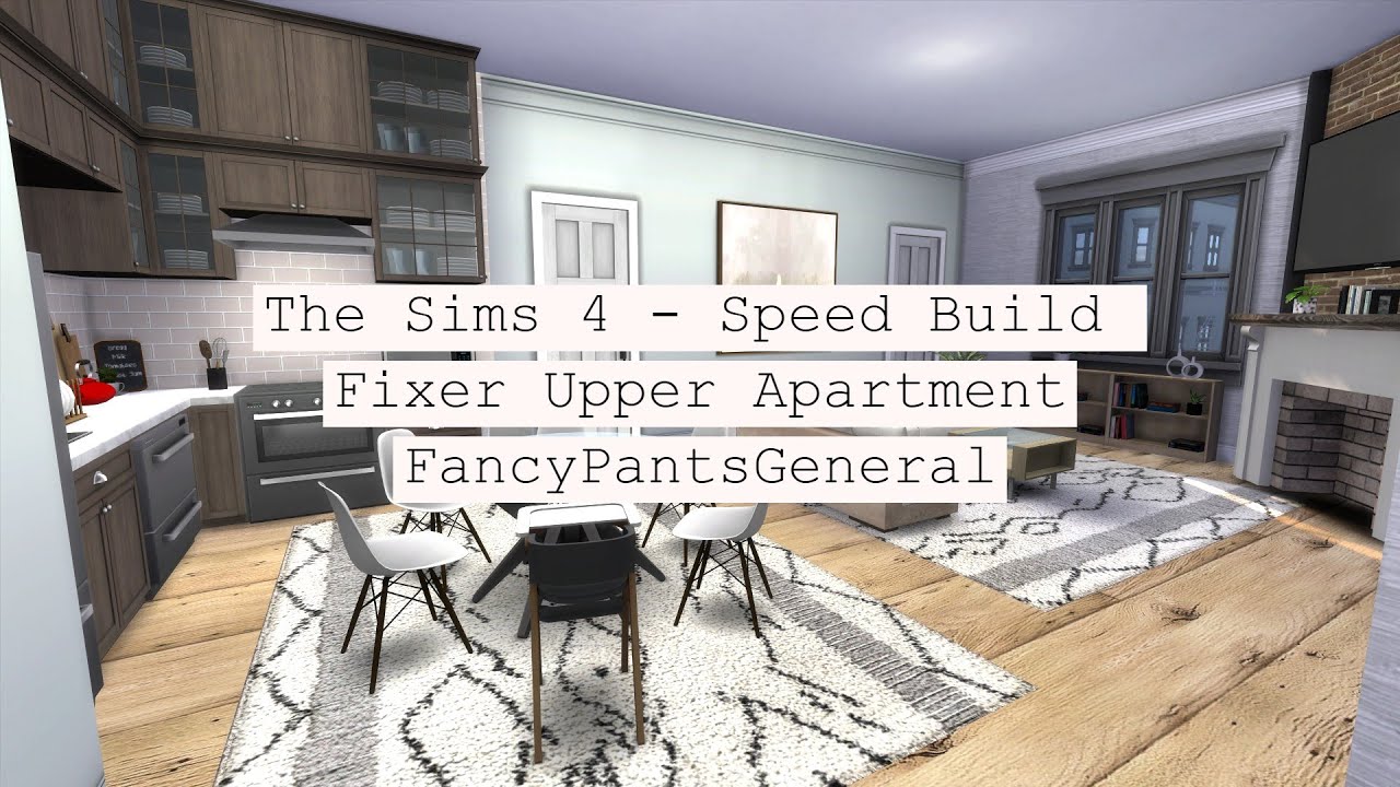Fixer Upper Apartment #1 | Speed Build | The Sims 4