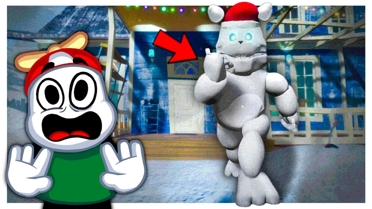 El Nuevo Fredbear Navideño Esta Mas Loco Que El Original En Hello Neighbor / FNAF Christmas Mod