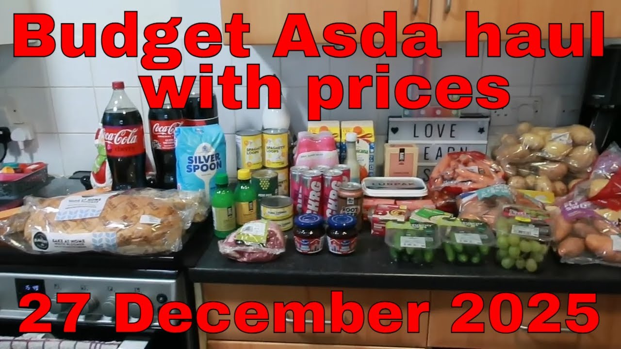 Бюджетные покупки в Asda с указанием цен