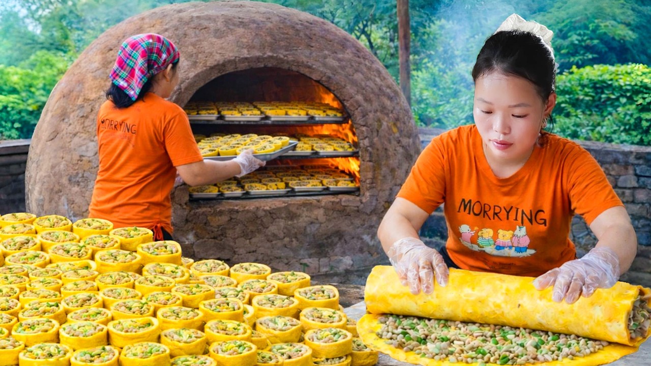 Harvesting white radishes, a recipe for making egg tarts to sell at the market, with Mai Huong