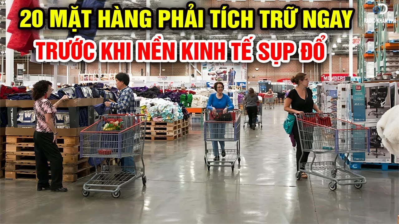 20 mặt hàng bạn nhất định phải tích trữ trước khi nền kinh tế sụp đổ