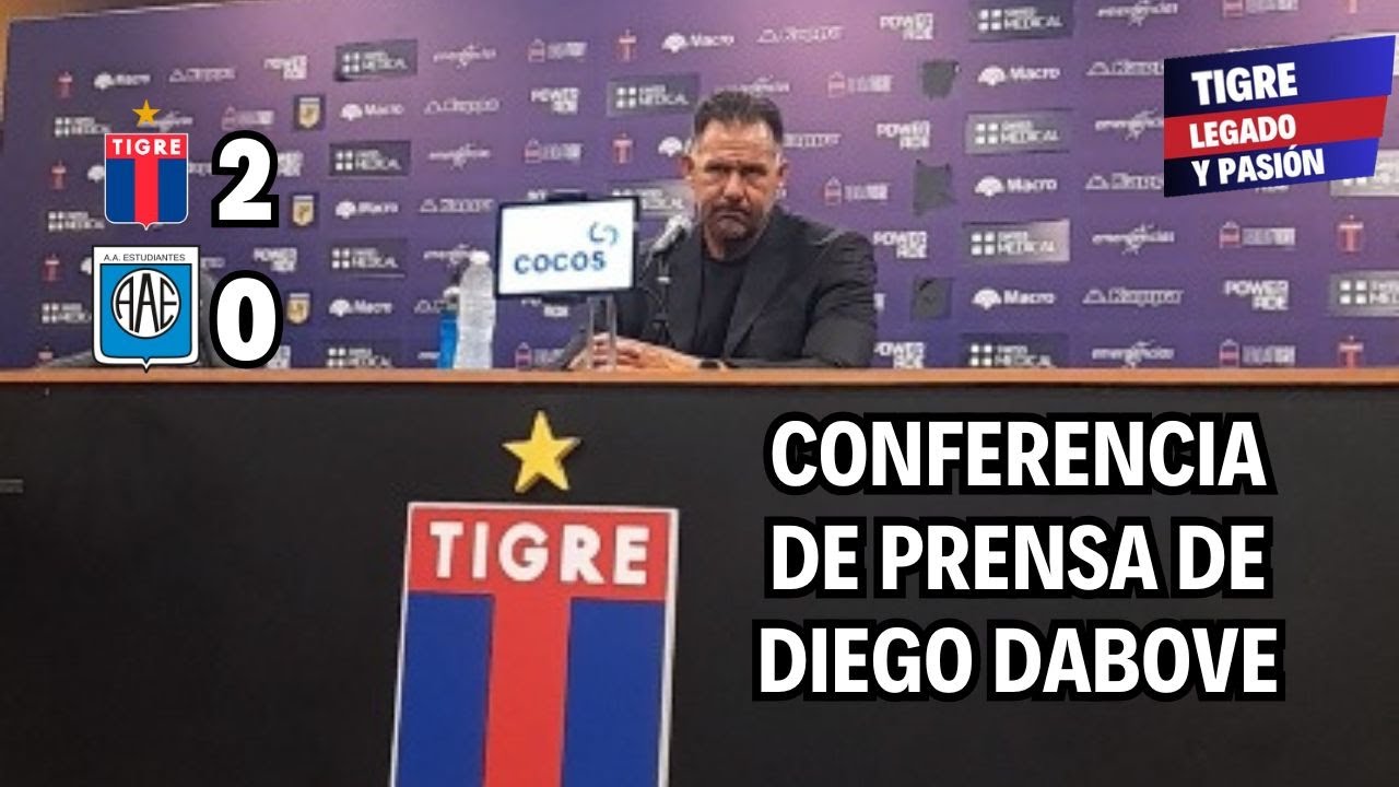 Tigre 2-0 Estudiantes (RC) | Conferencia de prensa de Diego Dabove | Tigre: Legado y Pasión