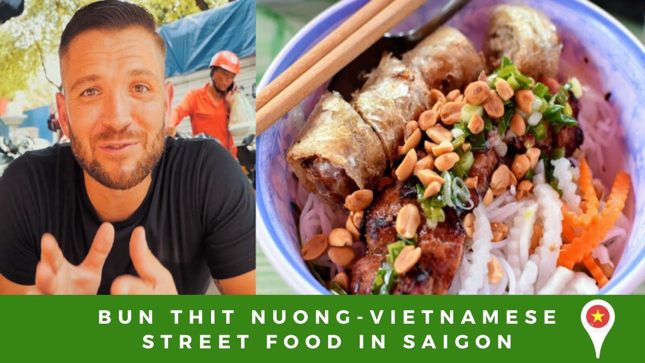 Bun Thit Nuong in Saigon | Vietnamese Rice Noodles with Grilled Pork | District 1 Ho Chi Minh City