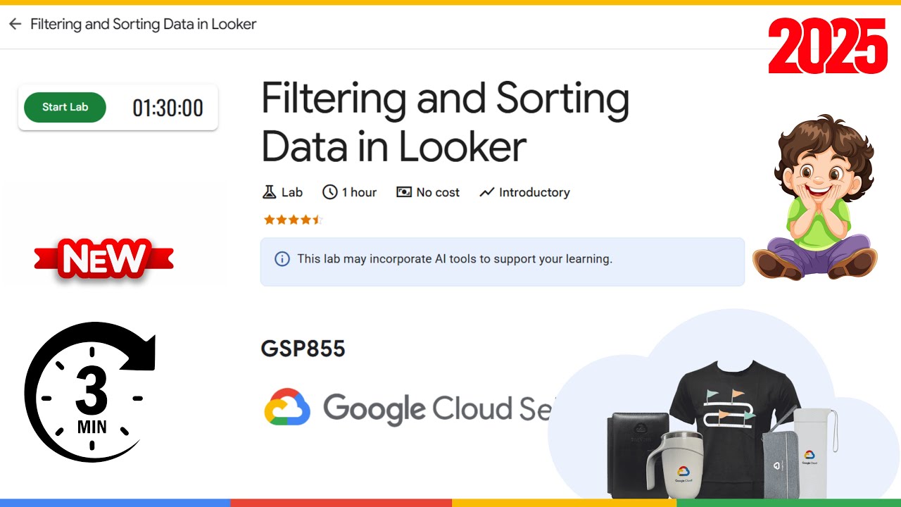 Filtering and Sorting Data in Looker | GSP855