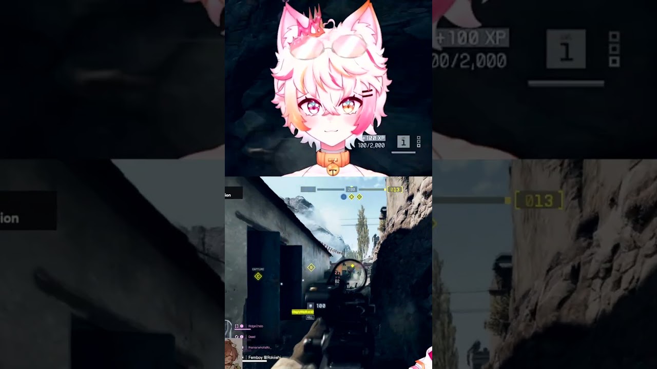 vtuber gets a quick triple :3  #fps #vtuber #battlefield6