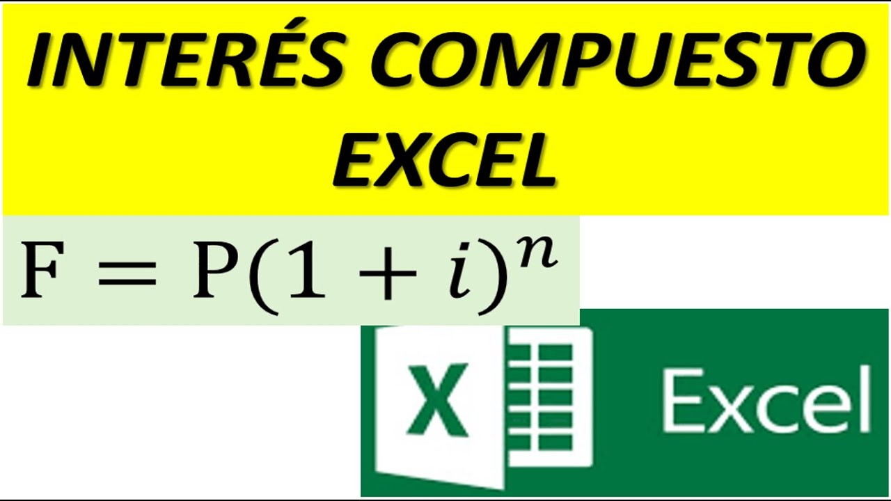 INTERÉS COMPUESTO EN EXCEL .