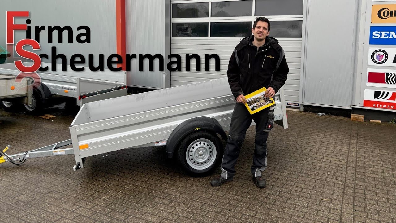 Humbaur HA752513KV 750kg Einachs Tieflader Anhänger - Vorstellung / Test